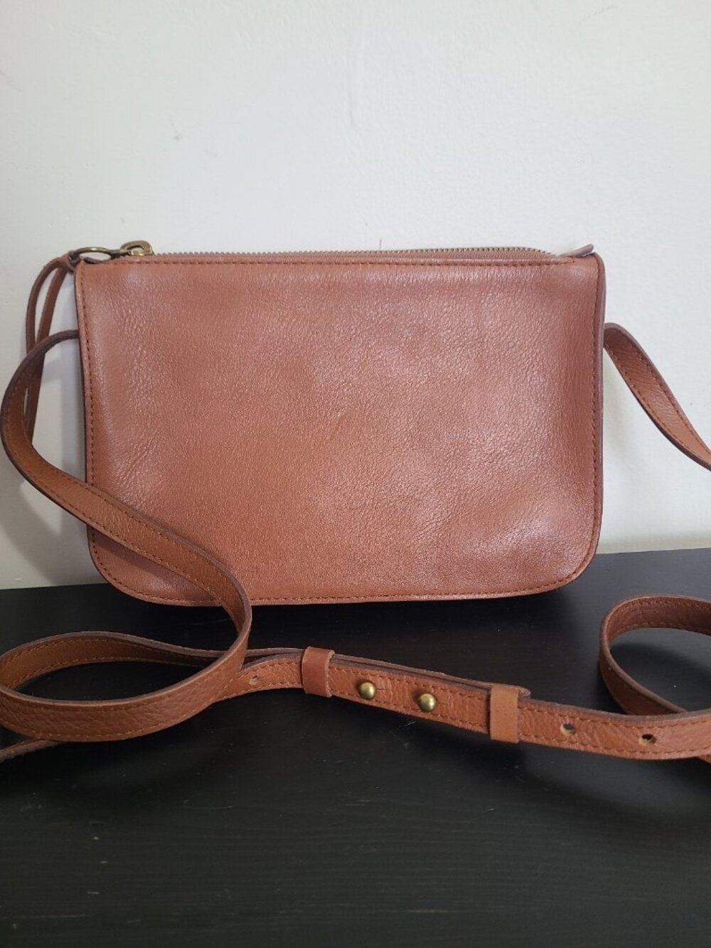 Madewell The Simple Crossbody Brown Leather Shoulder Bag